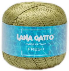 LANA GATTO Fresh kötő/horgoló fonal, 100% len, 50g, 8173, Oliva