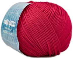 LANA GATTO - Nuovo Jaipur kötő/horgoló fonal, egyiptomi pamut, 50g, 6573, Geranio