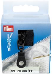 Prym cipzár kötött ruhanemükbe, 2 kocsis, 70cm, fekete, 478870-000