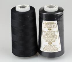 Fashion Overlock poliészter cérna, 3000 yard (kb 2740m), Diamondspun, fekete
