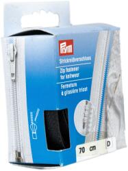 Prym cipzár kötött ruhanemükbe, bontható, 70cm, fekete, 478970-000