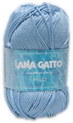 LANA GATTO Milo kötő/horgoló fonal, 100% mercerizált pamut, 50g, 8693, Celeste