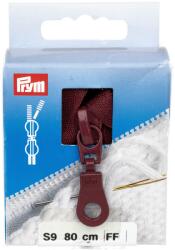 Prym cipzár kötött ruhanemükbe, 2 kocsis, 80cm, burgundi, 478880-750