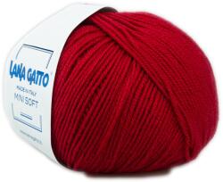 LANA GATTO Mini Soft kötőfonal, extra finom merinó - 12246, piros