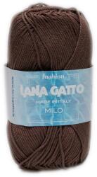 LANA GATTO Milo kötő/horgoló fonal, 100% mercerizált pamut, 50g, 8707, Brown
