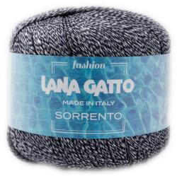 LANA GATTO Sorrento fonal, 50% len, 50g, 9280, Nero