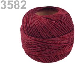 Nitarna Hímzőcérna Cotton Perle Nitarna, Uni - 290104, 3582, rumba piros