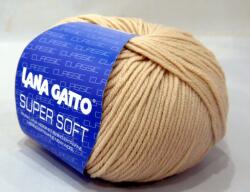 LANA GATTO Super Soft kötőfonal, extrafinom merinó gyapjú - 12530, bézs