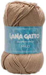 LANA GATTO Milo kötő/horgoló fonal, 100% mercerizált pamut, 50g, 9528, Sabbia