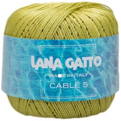 LANA GATTO Cable5 horgolófonal, egyiptomi Mako pamut, 50g, 30358, Menta chiaro