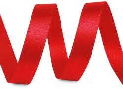 Fashion Egyszínű poliészter dekor szalag, 10mm, 5m, 430208, piros
