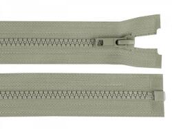 Fashion Műanyag fogú bontható cipzár, GT10, 5mm, 90cm hosszú, 590320, szürke