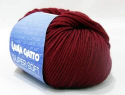 LANA GATTO Super Soft kötőfonal, extrafinom merinó gyapjú - 10105, bordó