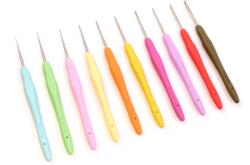 Opry Horgolótű készlet, ergonómikus szilikon nyéllel 10db - Opry - 0.5-3mm