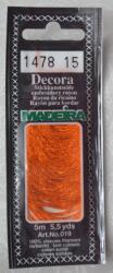 Madeira Decora osztott hímzőfonal - 1478 - narancs