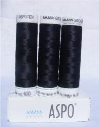 Amann Group Amann Aspotex 120 poliészter varrócérna, 100m, fekete, 4000