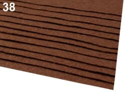 Fashion Poliészter filclap, 20x30cm, 0.9mm, 090574 - barna, 38