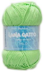 LANA GATTO Milo kötő/horgoló fonal, 100% mercerizált pamut, 50g, 8703, Light Green