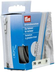 Prym cipzár kötött ruhanemükbe, bontható, 70cm, szürke, 478970-004