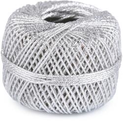 Fashion Metál hímzőfonal lurexel, ezüst, 430611