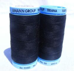 Amann Group Pamut varrócérna Amann Triana, 400m, 4000, fekete