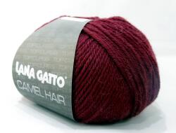 LANA GATTO Luxury, Camel Hair kötő fonal, extrafinom merinó és teveszőr - 5910, bordó