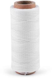 Fashion Viaszos poliészter cérna, extra erős, 1mm, 50m, 240045, fehér