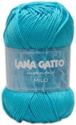 LANA GATTO Milo kötő/horgoló fonal, 100% mercerizált pamut, 50g, 9519, Turchese