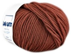LANA GATTO Maxi Soft kötőfonal, extrafinom merinó gyapjú - 13737, Mattone