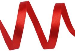 Fashion Egyszínű poliészter dekor szalag, 6mm, 5m, 430307-26, piros
