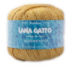 LANA GATTO Sorrento fonal, 50% len, 50g, 9268, Giallone