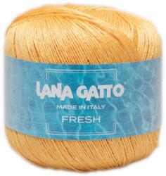 LANA GATTO Fresh kötő/horgoló fonal, 100% len, 50g, 8164, Giallo