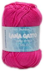 LANA GATTO Milo kötő/horgoló fonal, 100% mercerizált pamut, 50g, 8686, Hot Pink