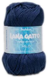 LANA GATTO Milo kötő/horgoló fonal, 100% mercerizált pamut, 50g, 8699, Navy