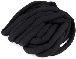 Bellezza Jumbo, vastag, csőfonal töltelékkel Bellezza Marshmallow Light, 5m - fekete