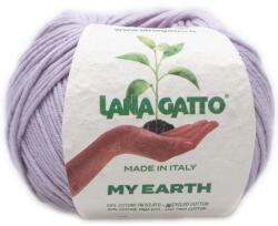 LANA GATTO My Earth kötő/horgoló fonal, újrahasznosított Pima pamut, 50g, 9635, Lilla