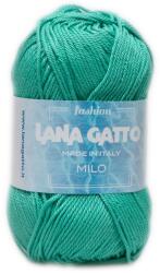 LANA GATTO Milo kötő/horgoló fonal, 100% mercerizált pamut, 50g, 8704, Turquoise Green
