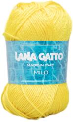 LANA GATTO Milo kötő/horgoló fonal, 100% mercerizált pamut, 50g, 30384, Giallo canario