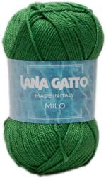 LANA GATTO Milo kötő/horgoló fonal, 100% mercerizált pamut, 50g, 9529, Verde Smeraldo