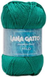LANA GATTO Milo kötő/horgoló fonal, 100% mercerizált pamut, 50g, 9530, Verde Intenso