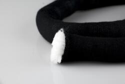 Bellezza Jumbo, extrém vastag, csőfonal töltelékkel Bellezza Marshmallow, 5m - fekete