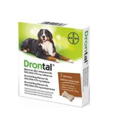  Bayer Drontal Dog Flavour XL, 2 Comprimate