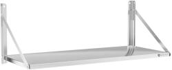 Royal Catering Fali polc - összecsukható - 120 x 45 cm - 40 kg - rozsdamentes acél (RC-BFWS12045)