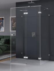 NEW TRENDY Eventa cabină de duș 90x80 cm dreptunghiular crom luciu/sticlă transparentă EXK-4574 (EXK4574)