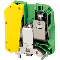 Schneider Electric Schneider csavaros egyszintes földelőkapocs 1x1 csatlakozás 20 mm 50 mm2 150A-es zöld-sárga (NSYTRV502PE) (NSYTRV502PE)