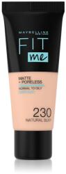 Maybelline New York Fit Me! Matte+Poreless pórusösszehúzó és mattító alapozó normál és olajos bőrre árnyalat 230 Natural Buff 30 ml