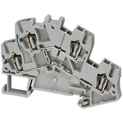 Schneider Electric Linergy TR terminals blocks - NSYTRR24D - Rugós kétszintes átkötőkapocs 1x1 csatlakozás 5, 2 mm 2, 5 mm2 22A - es (NSYTRR24D)