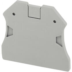 Schneider Electric Schneider véglap 2, 2 mm csavaros egyszintes sorkapocshoz 1x1 csatlakozás 2, 5-10 mm2 szürke (NSYTRAC22 V) (NSYTRAC22)