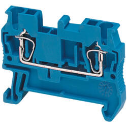 Schneider Electric Linergy TR terminals blocks - NSYTRR22BL - Rugós egyszintes átkötőkapocs 1x1 csatlakozás 5, 2 mm 2, 5 mm2 24A - es kék (NSYTRR22BL)