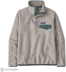 Patagonia LW Synch Snap-T P/O női kapucnis pulóver, zabpehely hanga újzölddel (XL)